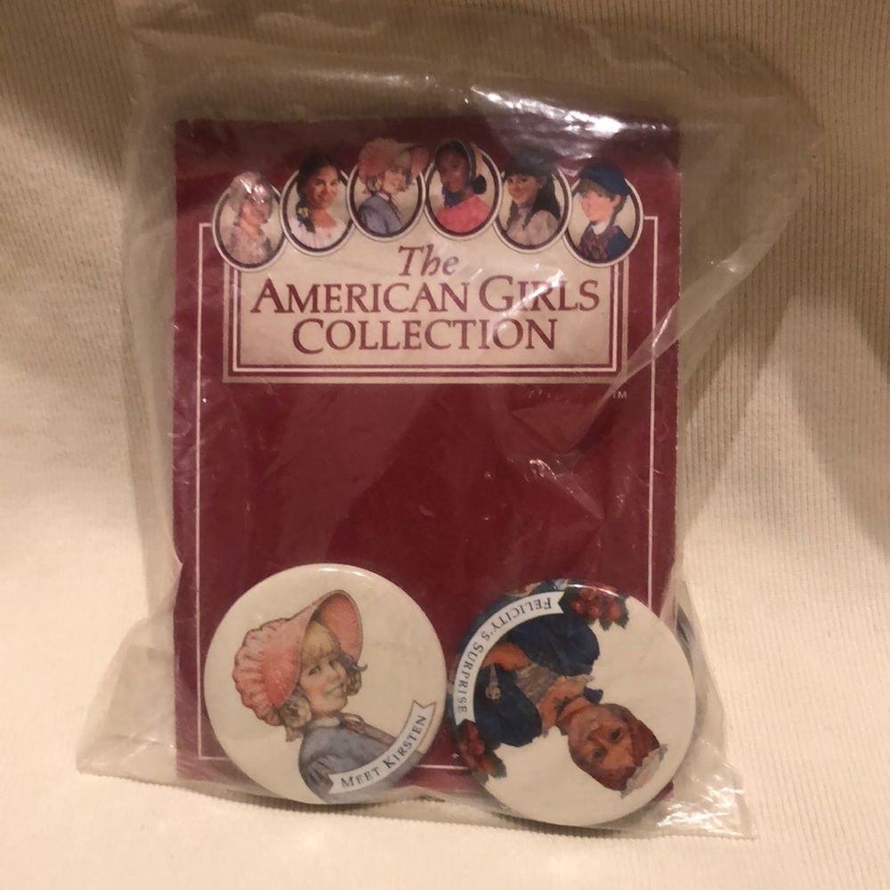 American Girl Collection Book Button Pins